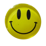 Smile Face 3D Glass Cabochon Magnet – 30 mm
