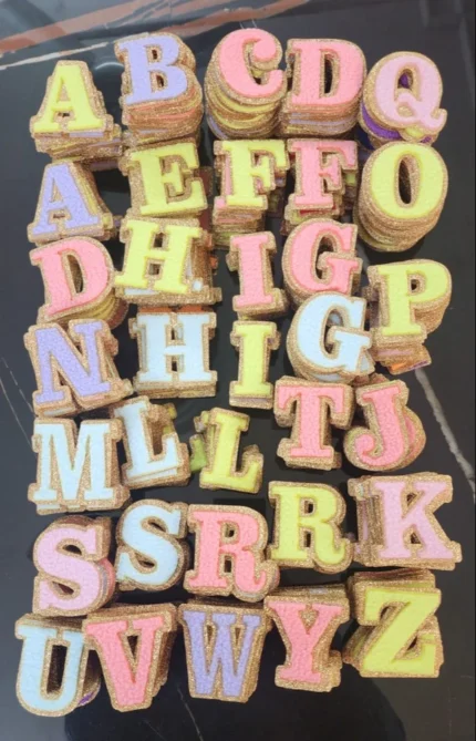 Chenille Alphabet Patches